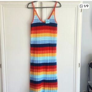 NWOT! Striped Multicolor Knit Dress